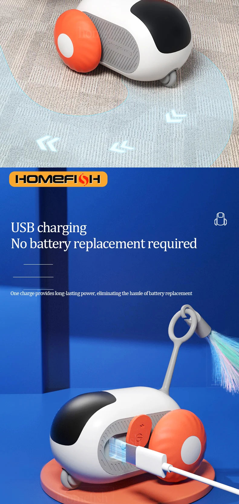 Smart Cat Car – Automatic & Remote-Controlled Pet Toy