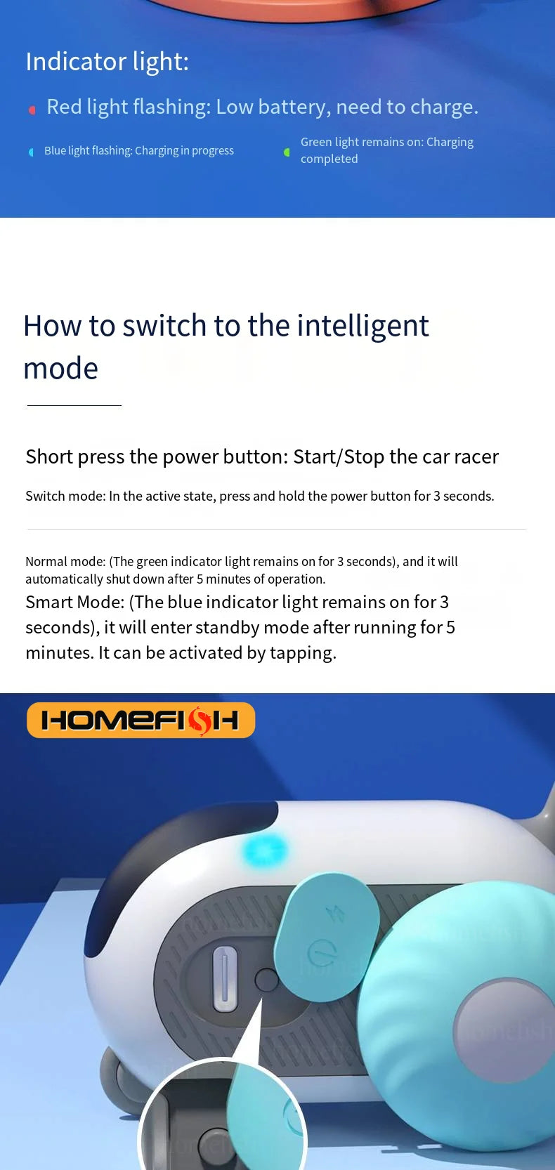 Smart Cat Car – Automatic & Remote-Controlled Pet Toy