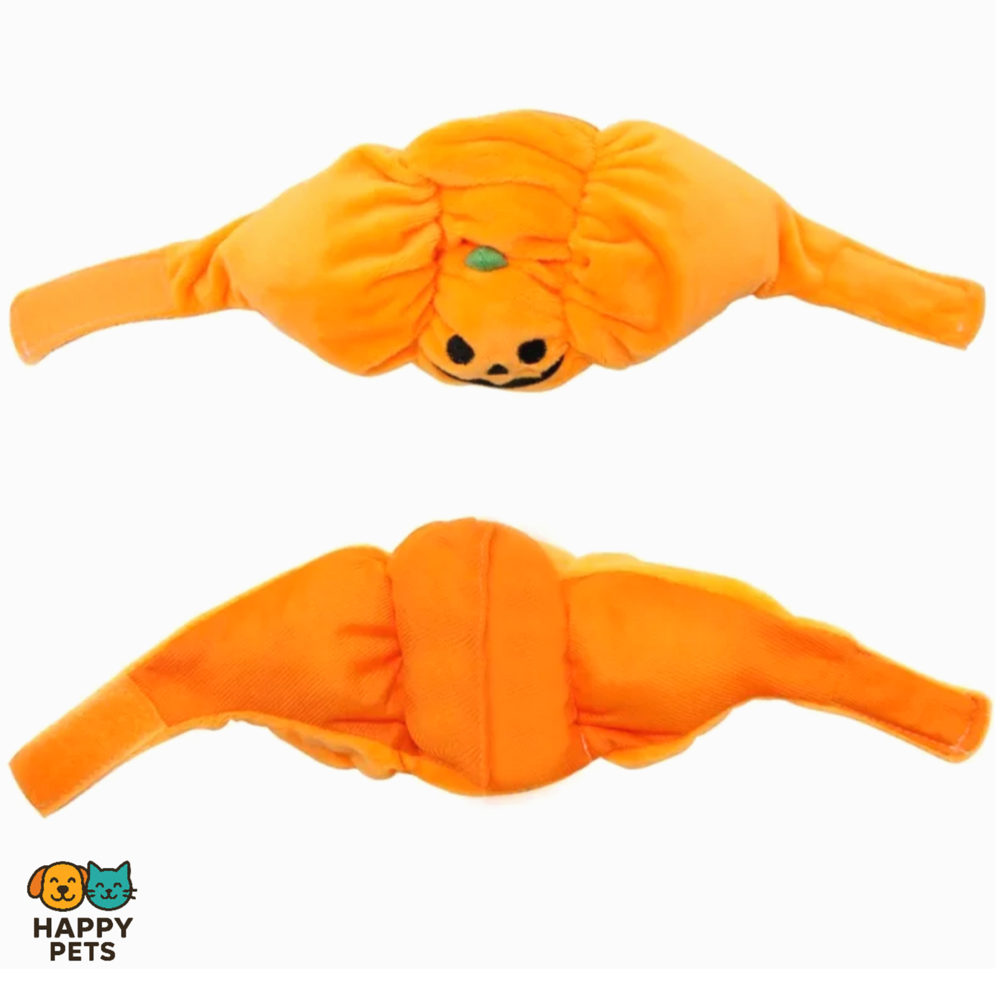 Pumpkin-shaped pet hat for Halloween
